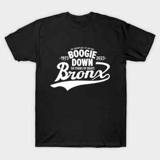 Boogie Down Bronx lettering - 50 years of Hip Hop T-Shirt